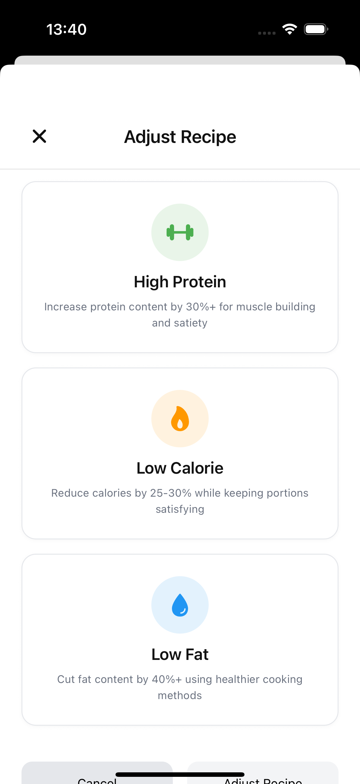 Recipe Versions